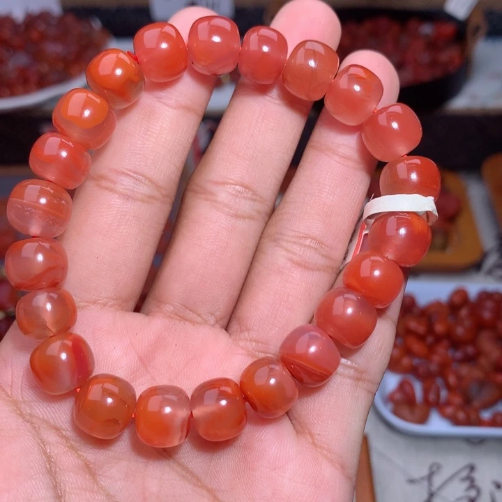 南红玛瑙未镶嵌南红老型单圈