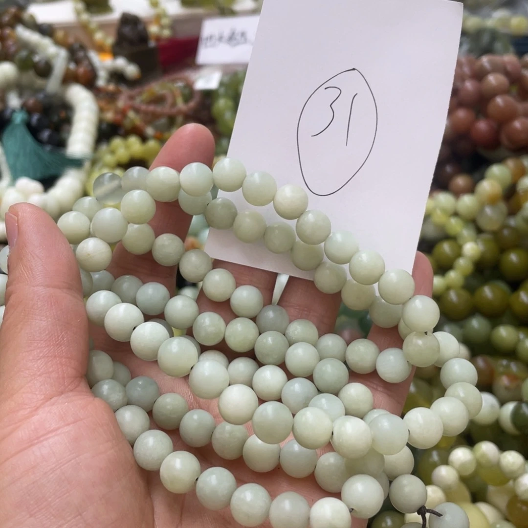 蛇纹石玉手链未镶嵌