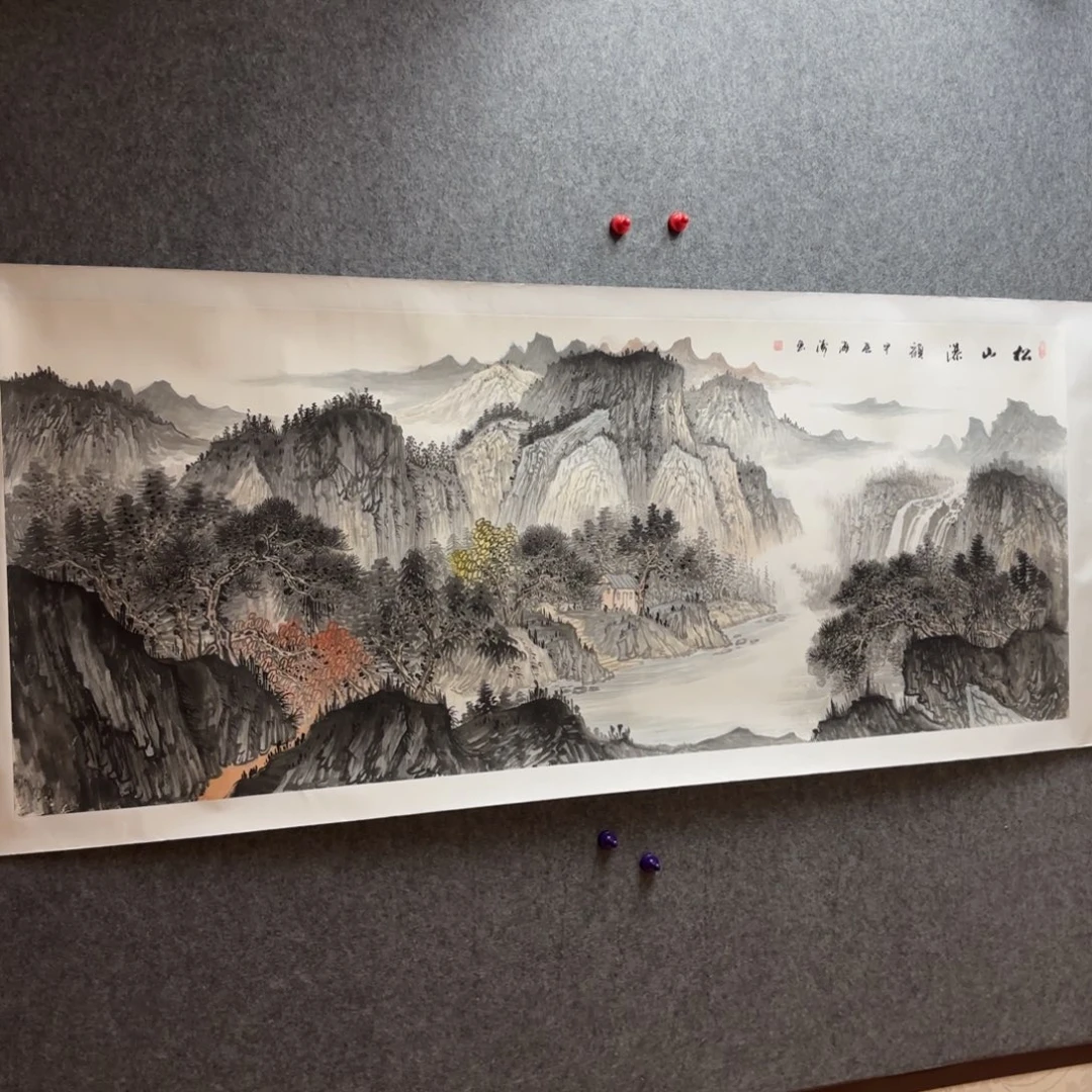 国画国画作品李海涛山水手绘精品