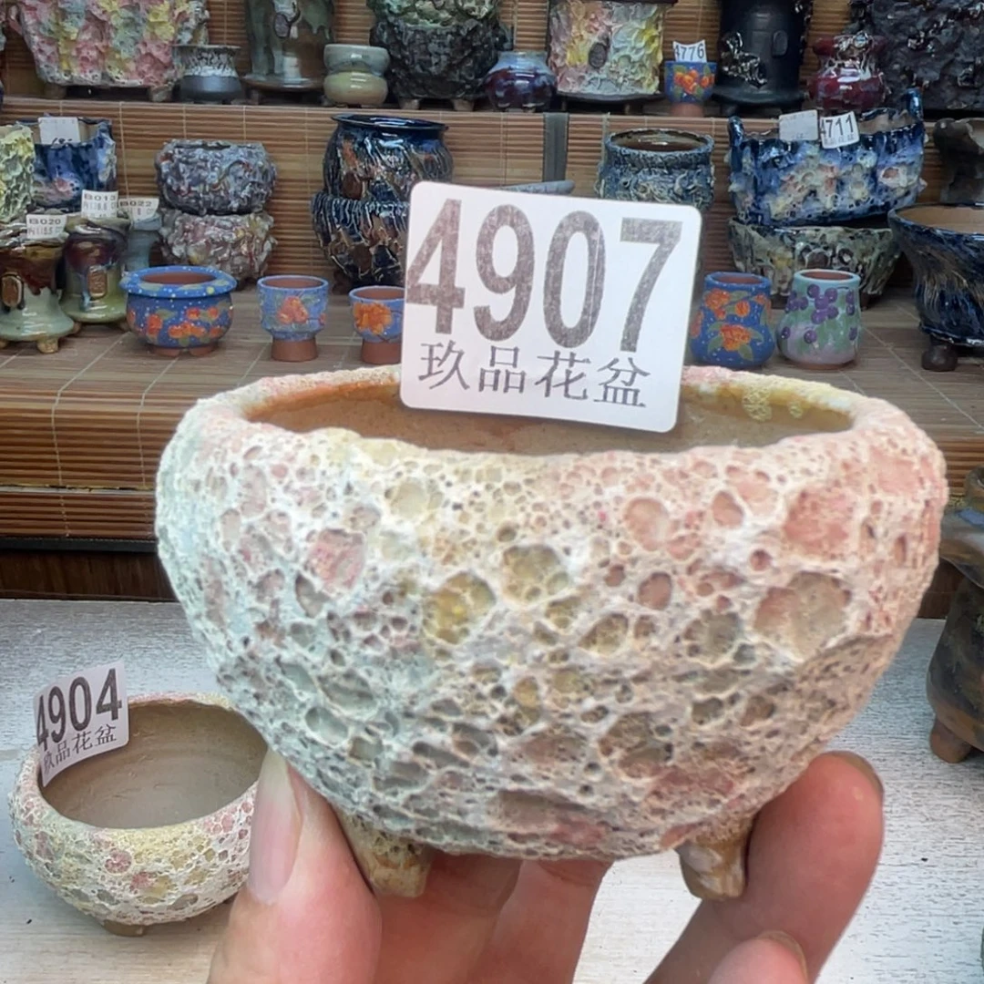 景德镇陶瓷手工花盆默认瑕疵