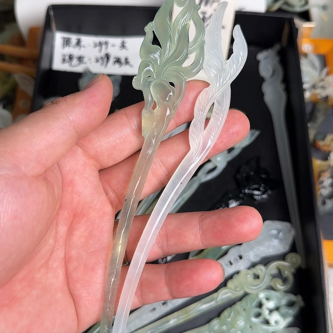 *****蛇纹石玉未镶嵌发饰