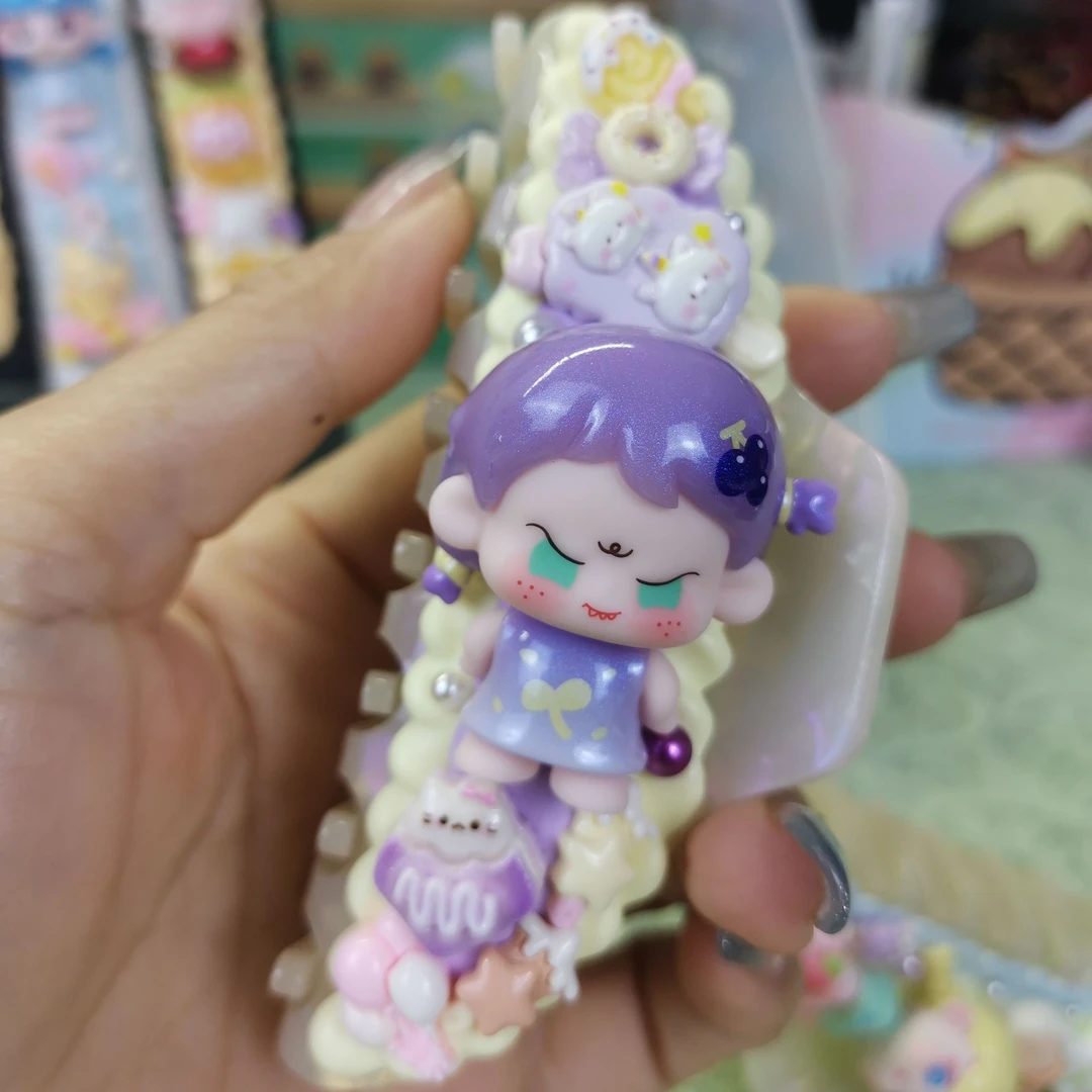 手工diy可爱奶油胶萌粒发夹