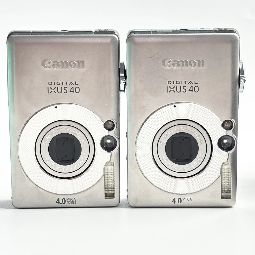 95新 Canon/佳能 ixus40银色400万像素3倍变焦复古ccd数码相机