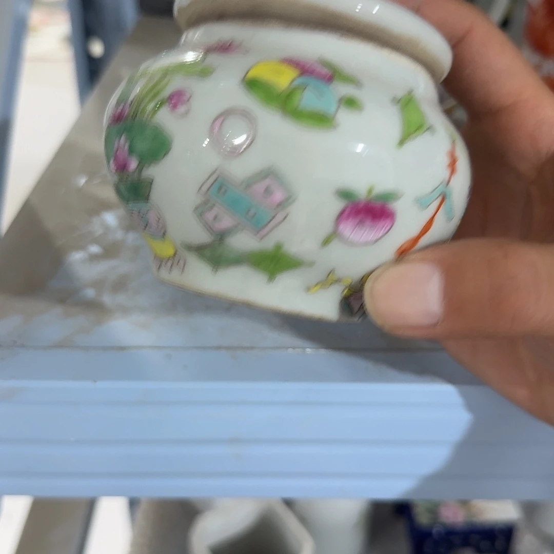 瓷片摆件手绘瓷器全部处理
