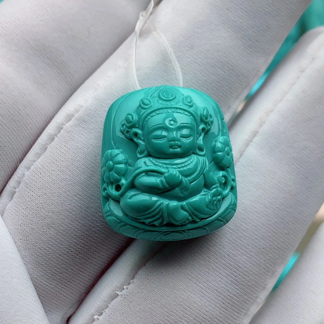 绿松石珠宝奇石未镶嵌5.7克