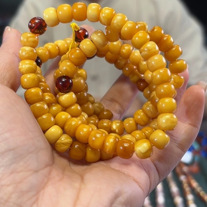 蜜蜡颈饰未镶嵌蜜蜡42克