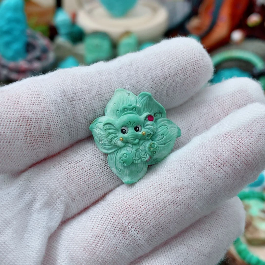 绿松石珠宝奇石未镶嵌