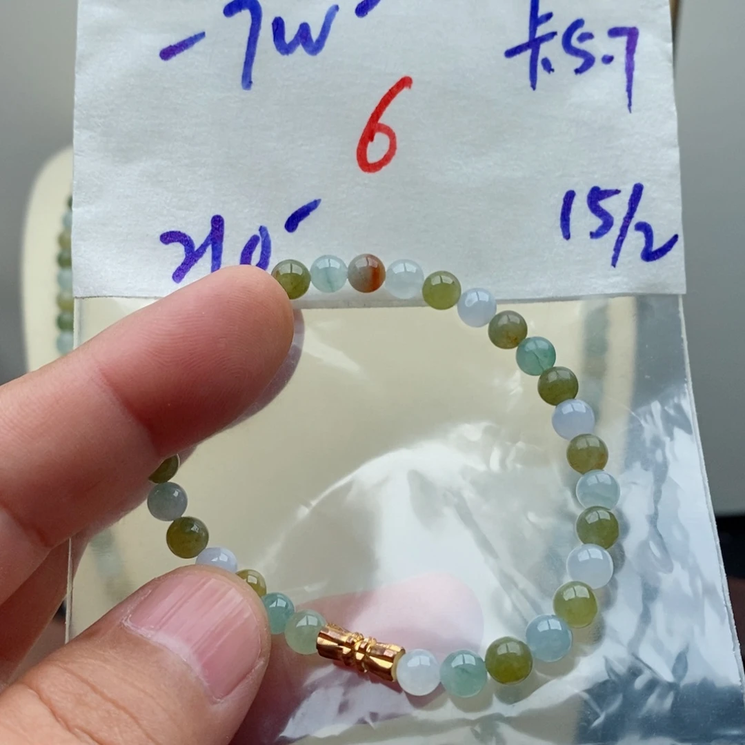 定制翡翠未镶嵌翡翠珠链