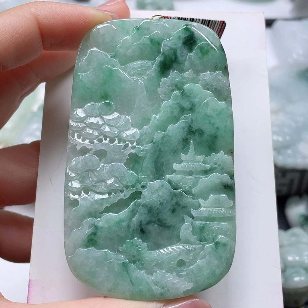 翡翠未镶嵌吊坠(不含链)翡翠