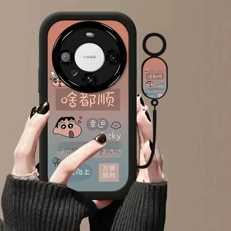 适用华为mate60手机壳文字bra-aloo软硅胶mt60pro保护套镜头全包