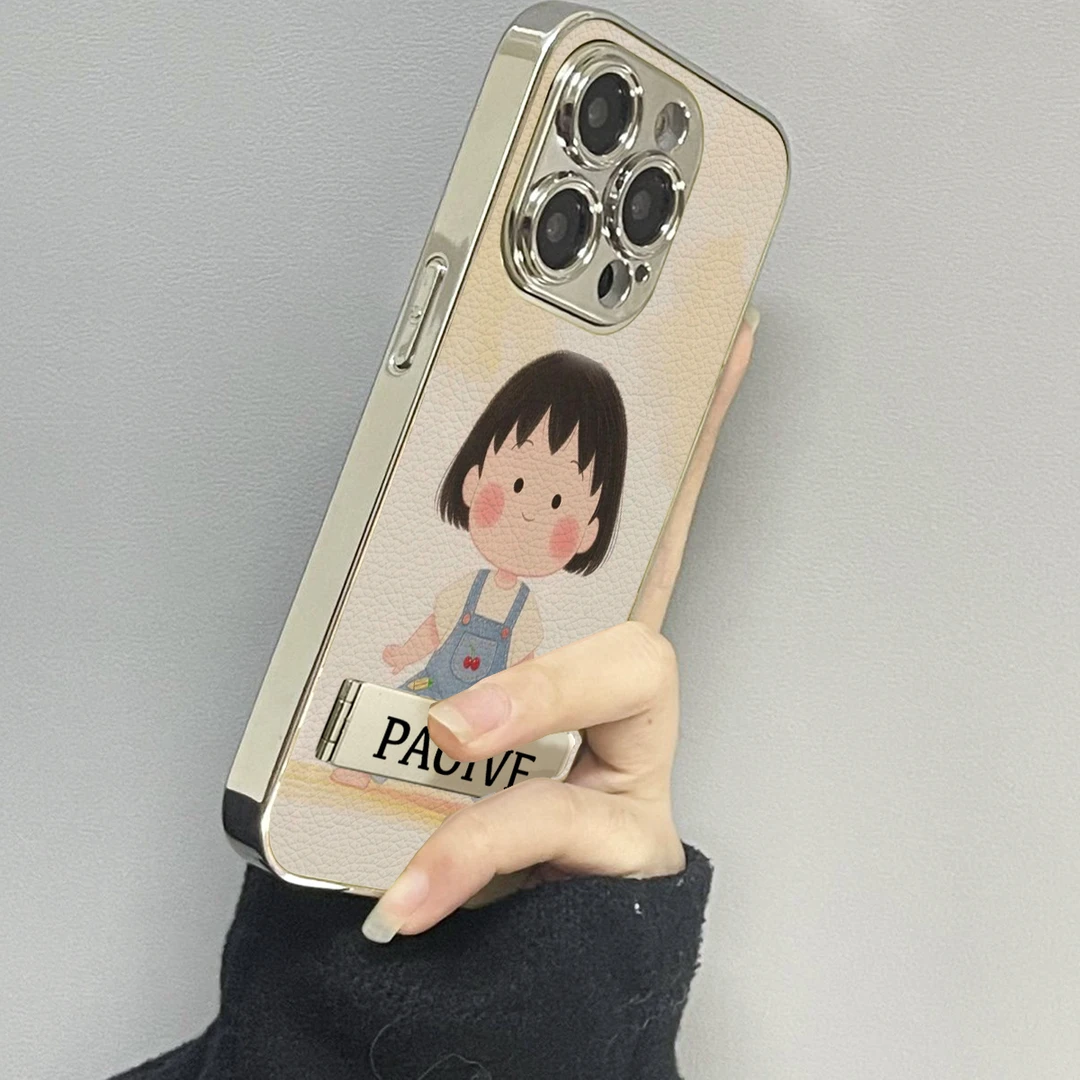 劈叉丸子适用苹果16ProMax手机壳iPhone华为OPPO小米vivo贴皮套