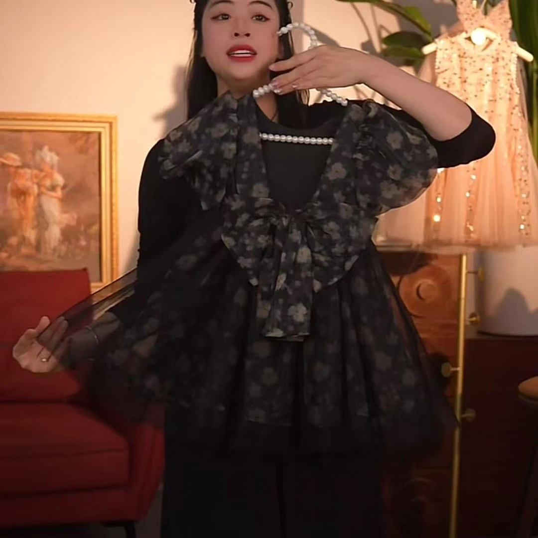 瑞果麻麻【巴黎少年】仙子系列 2025新款女童仙气国风纱裙