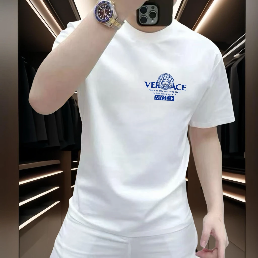 纯色重磅美式ins男女潮牌印花宽松百搭夏季洋气短袖男生T恤