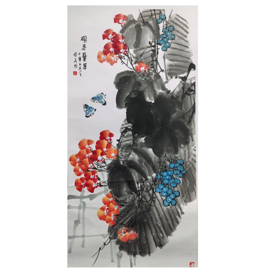 张贷民美术作品荷花