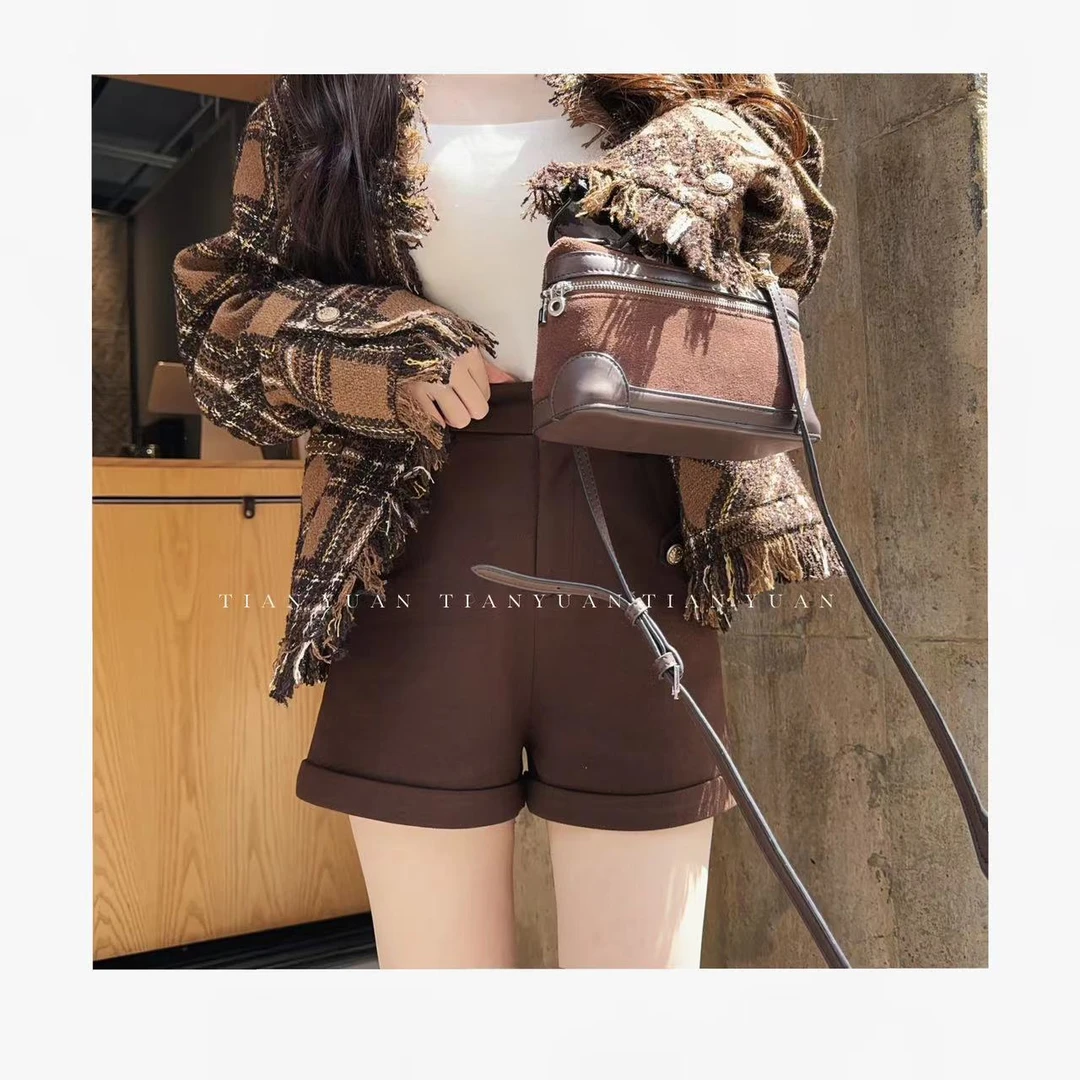 甜美●【复古基调】短裤预JJQ4TZ3897-DK