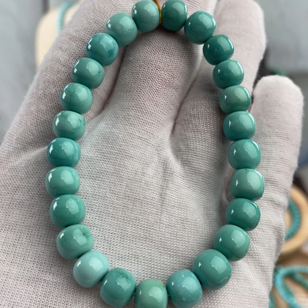 绿松石手链未镶嵌精品玻璃瓷卡8+