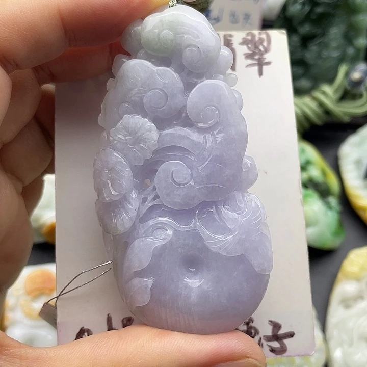 颈饰未镶嵌翡翠天然翡翠