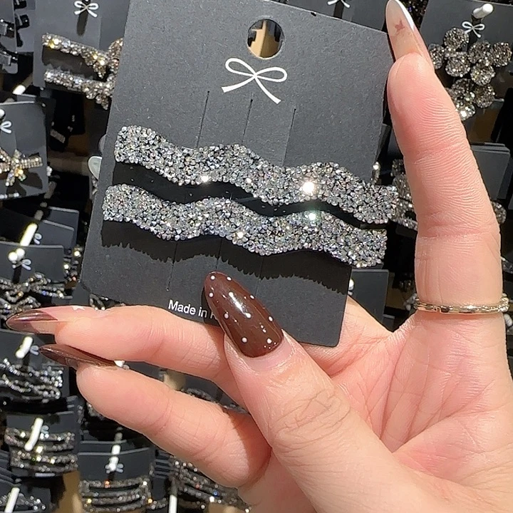 波浪碎发夹沙塘钻