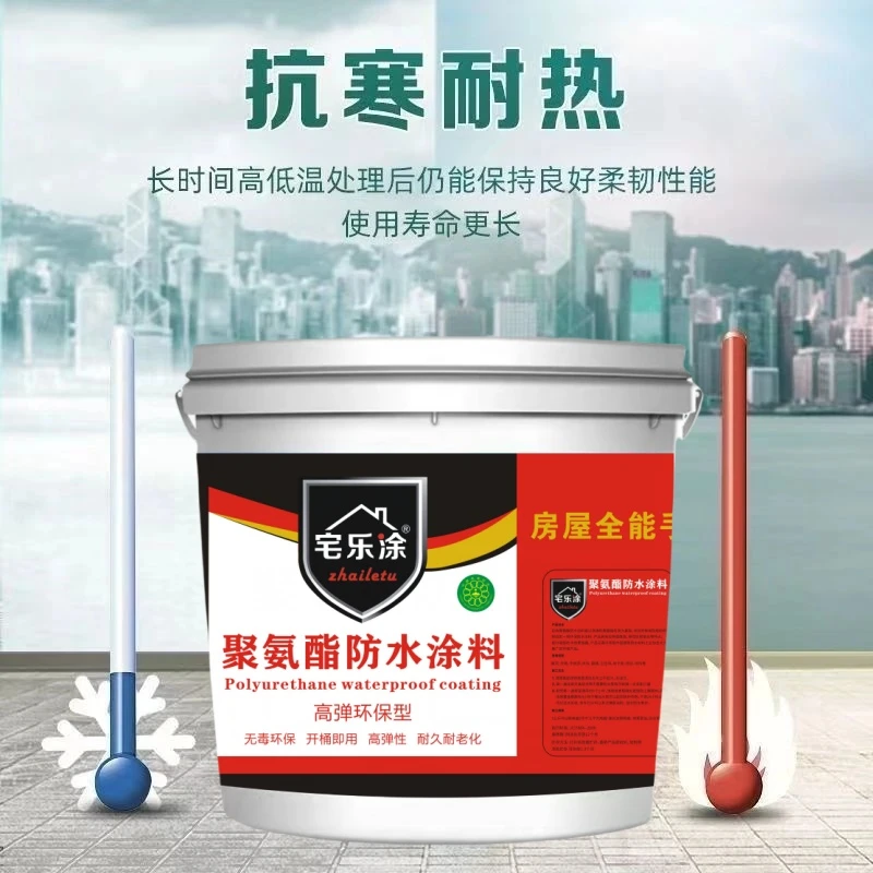室外房顶外墙漏水补漏王楼房房顶外墙裂缝漏水渗水聚氨酯防水涂料