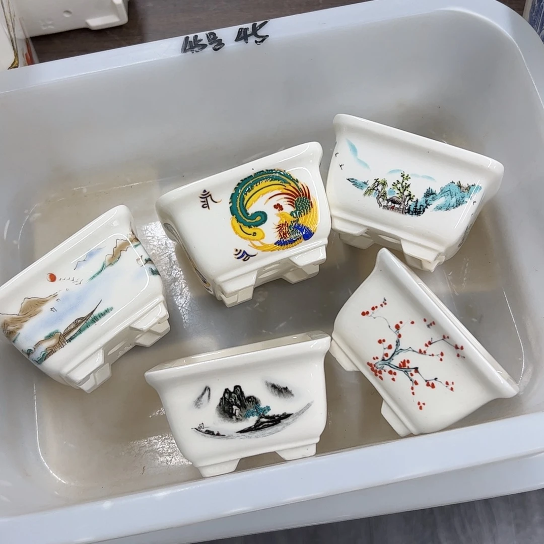 紫砂花盆45号瑕疵5个8.5/5cm