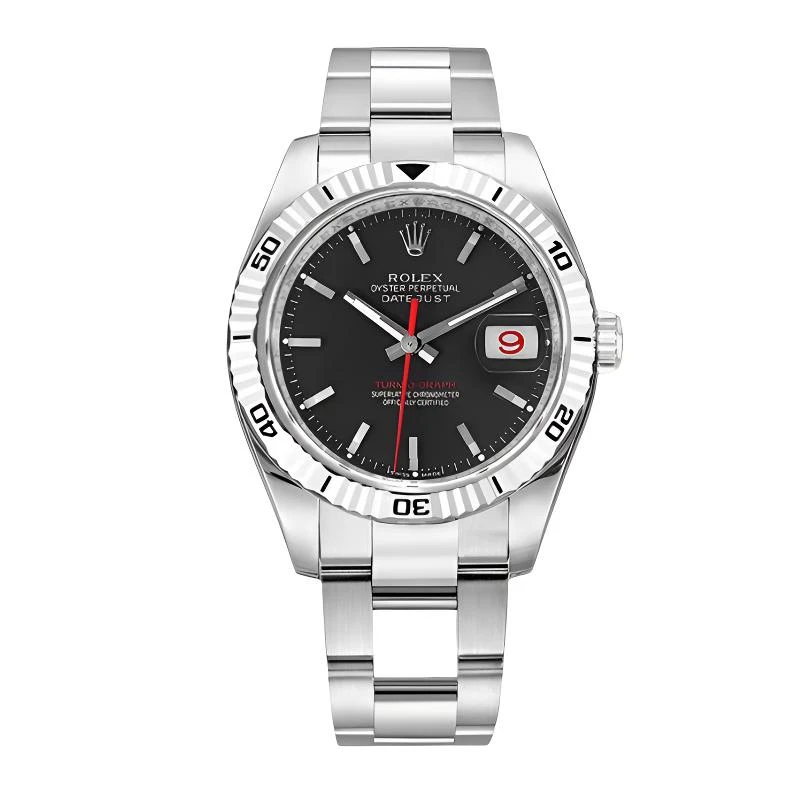 99新 Rolex/劳力士 日志116264/36mm/黑盘条钉/自动机械/单表