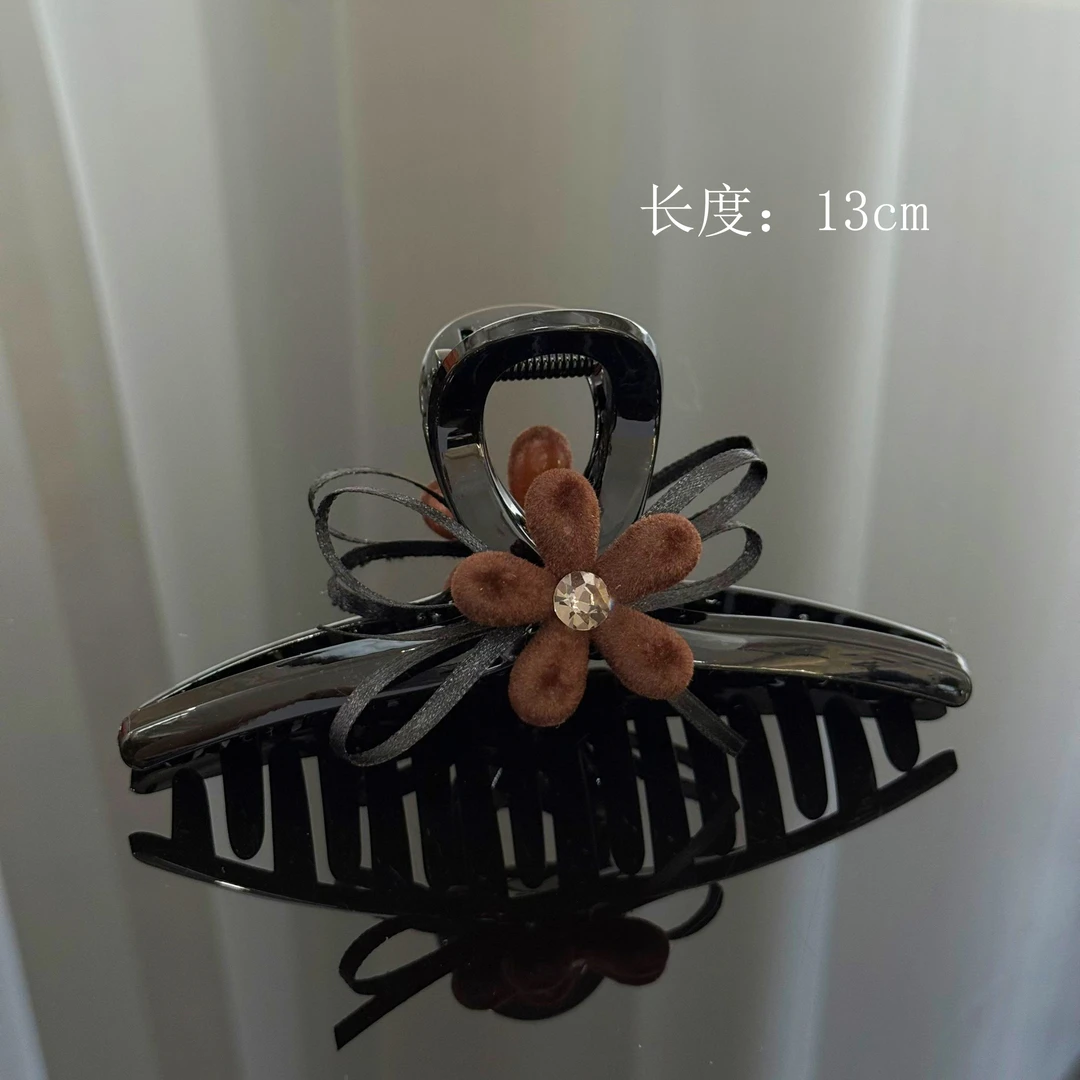 BAOSHATI/宝莎缇F-146精致花朵蝴蝶结抓夹13CM