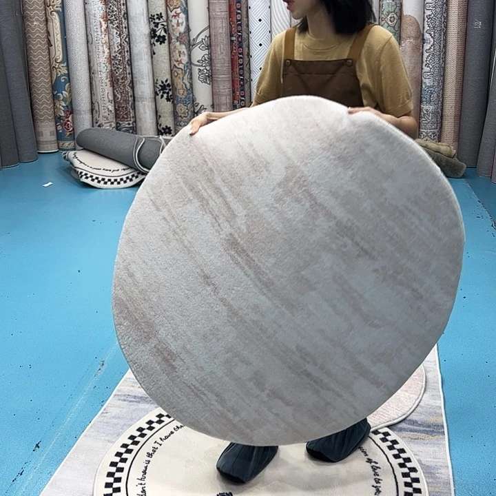 混纺加厚棉布底仿羊绒直径一米圆全新特价福利