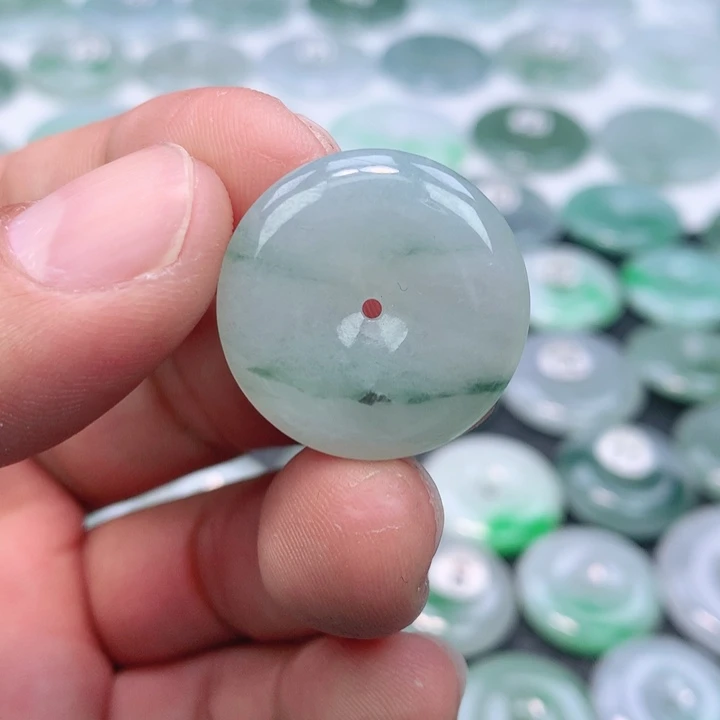 翡翠未镶嵌颈饰缅甸天然A货翡翠24.6-5.8