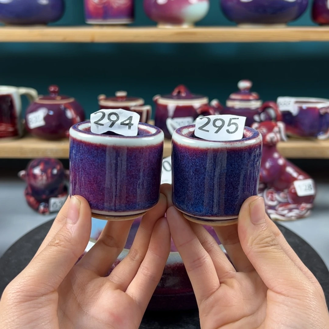 瓷片全品无暇主人杯两个