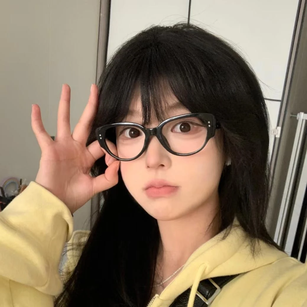 纯欲金丝小框近视眼镜眼镜女专业配镜有配度数ins高颜值防蓝光