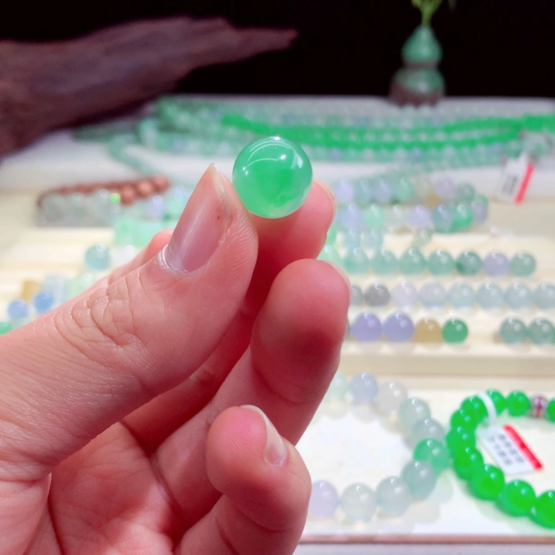 翡翠未镶嵌手链卡12.5