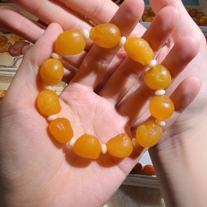 琥珀颈饰未镶嵌蜜蜡海漂手串