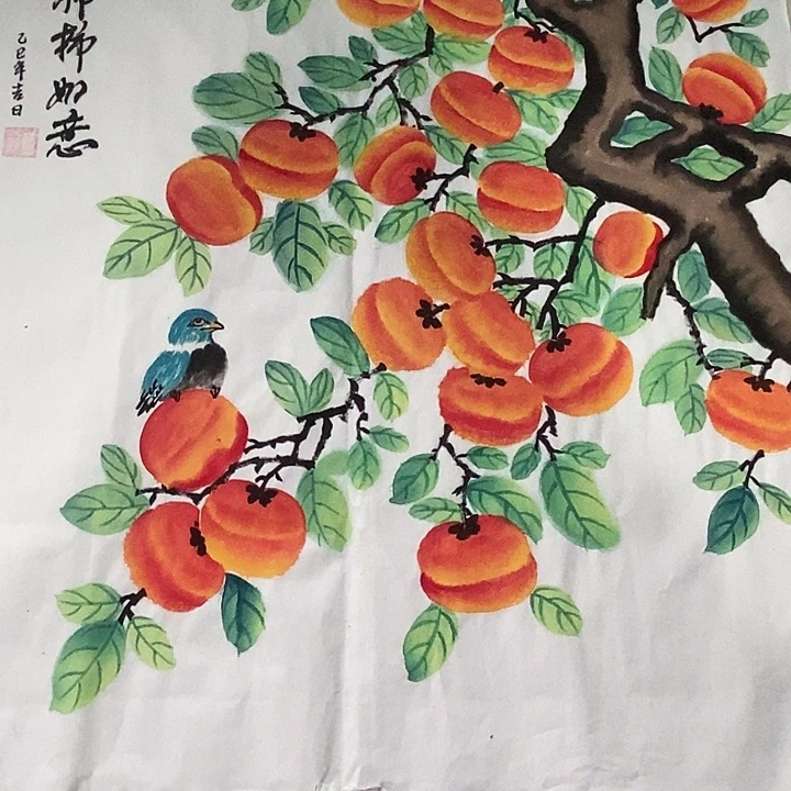 国画四尺斗方花鸟作品