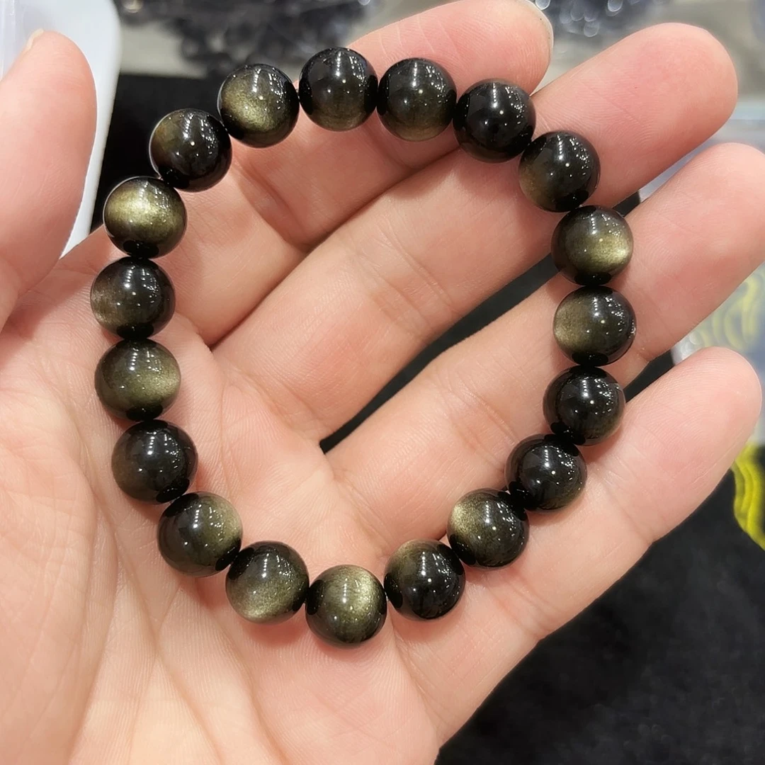 水晶手串未镶嵌金耀石卡10