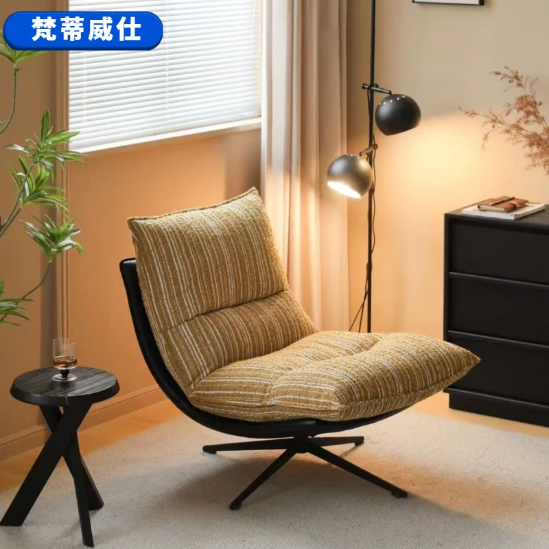 躺椅北欧单人沙发椅休闲客厅阳台家具家用卧室轻奢旋转懒人休闲椅