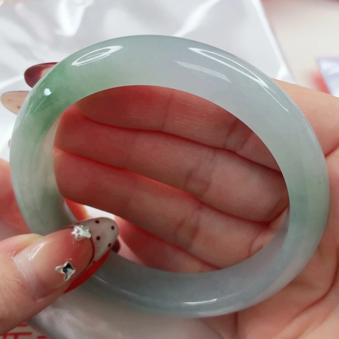 翡翠未镶嵌手镯58x535