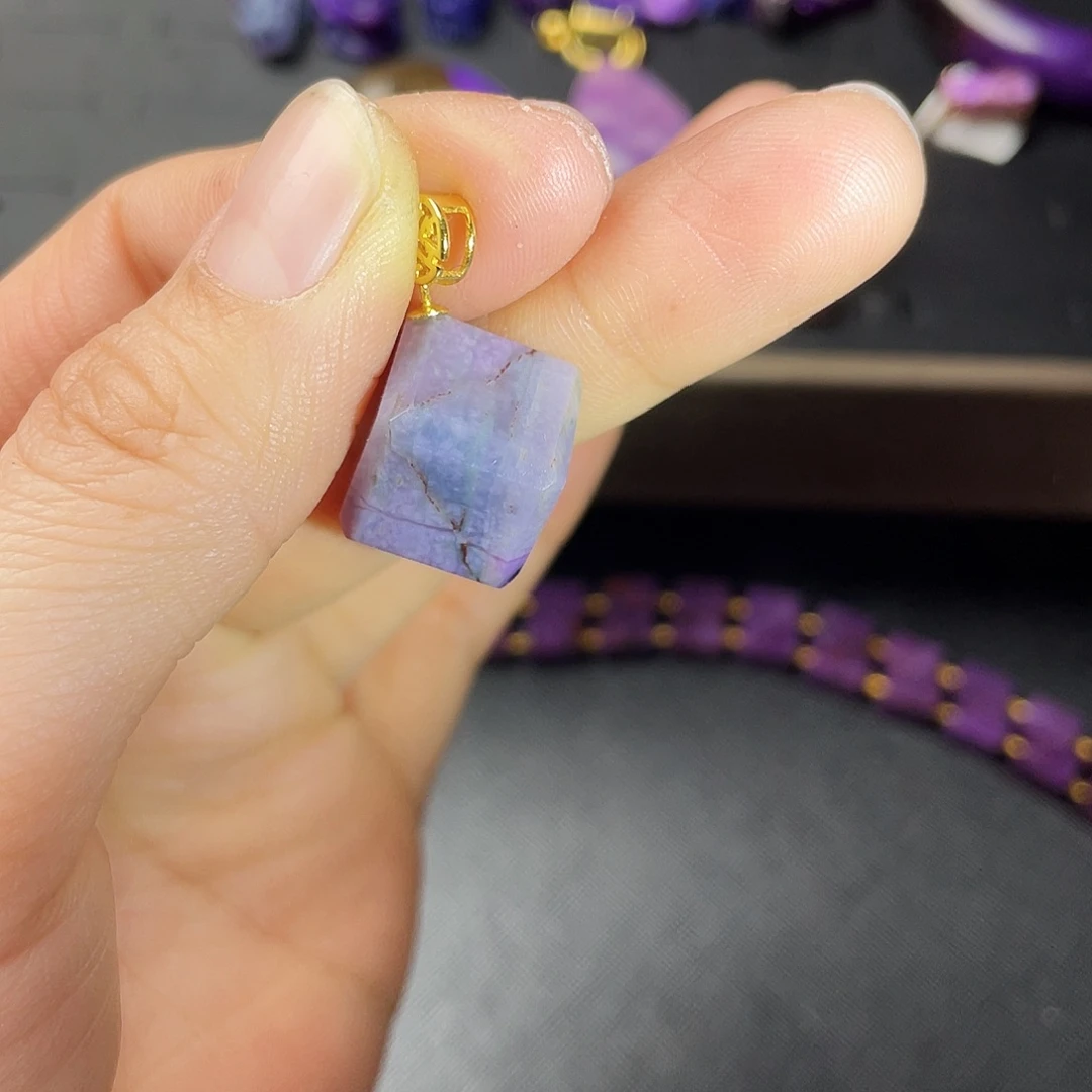 苏纪石（舒俱来）吊坠银S925镶嵌