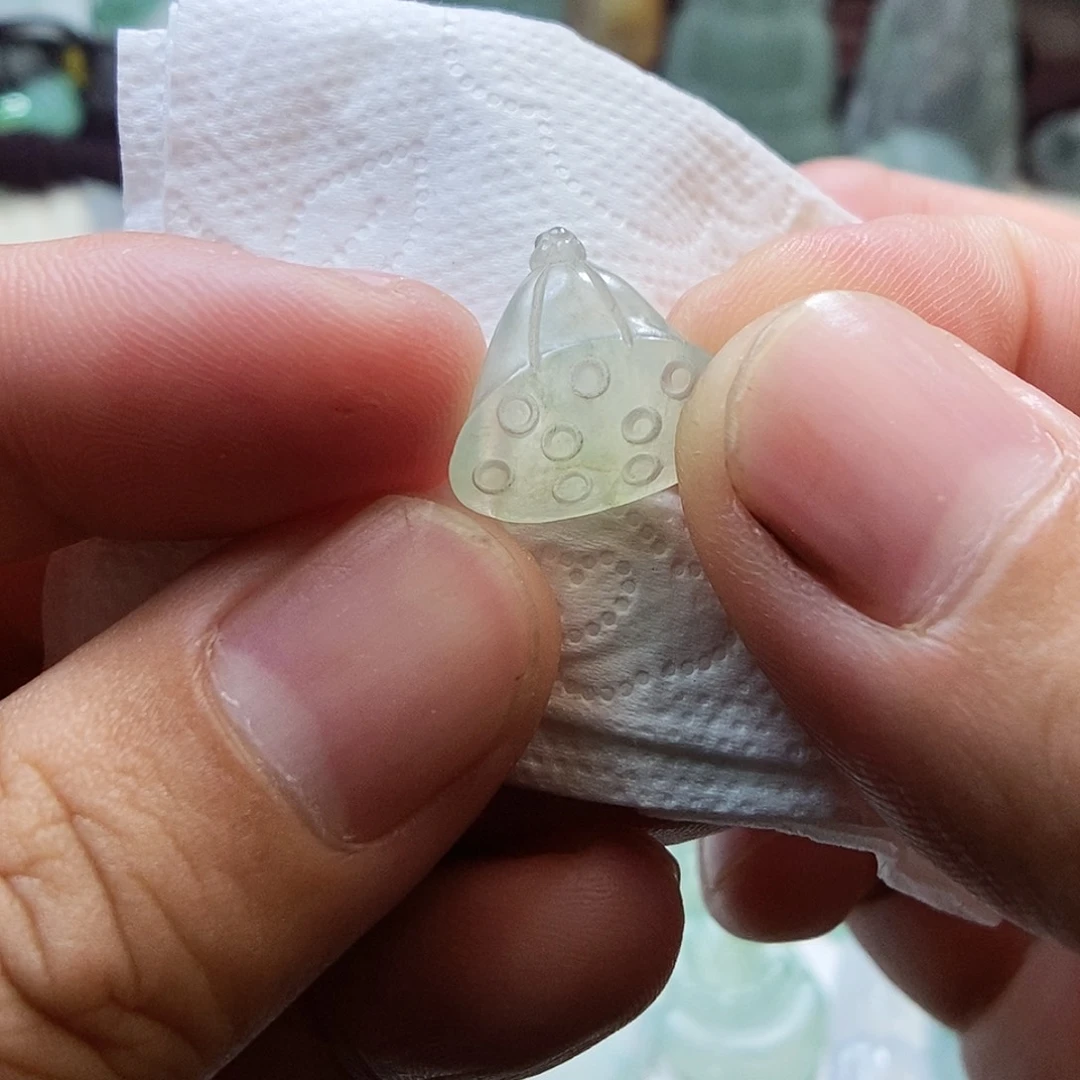 定制翡翠未镶嵌莲蓬