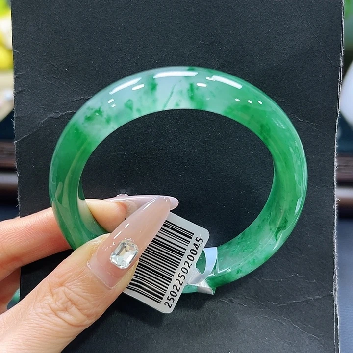 石英质玉（非洲翠）未镶嵌手镯57-58