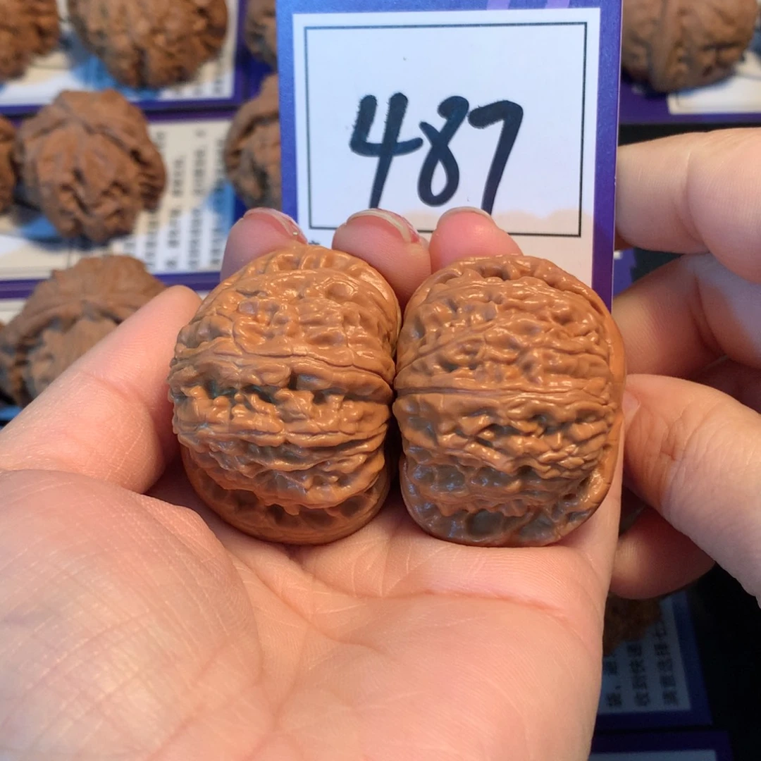 文玩核桃把件487白狮子4.1