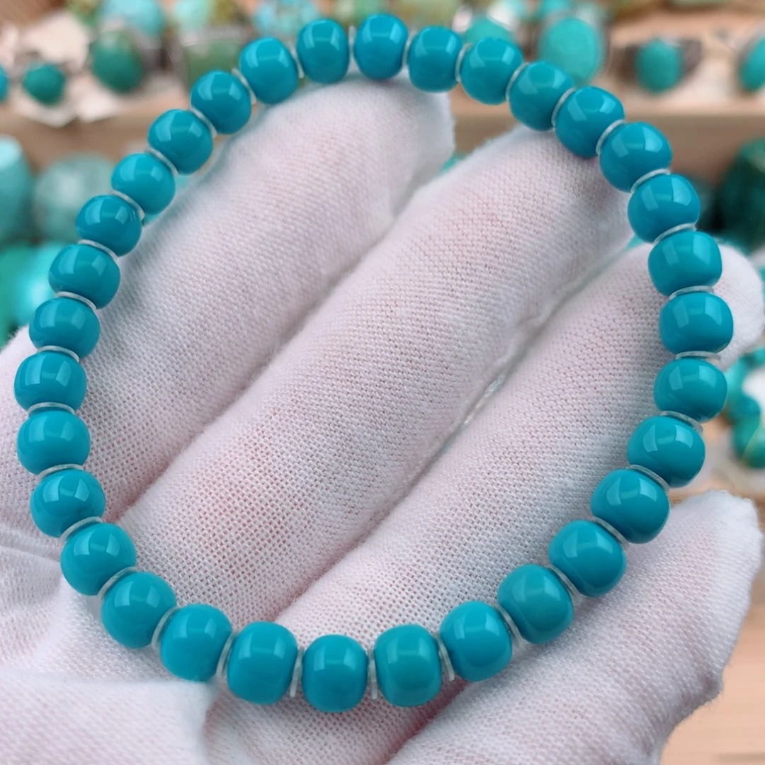 绿松石未镶嵌珠宝奇石6.5mm