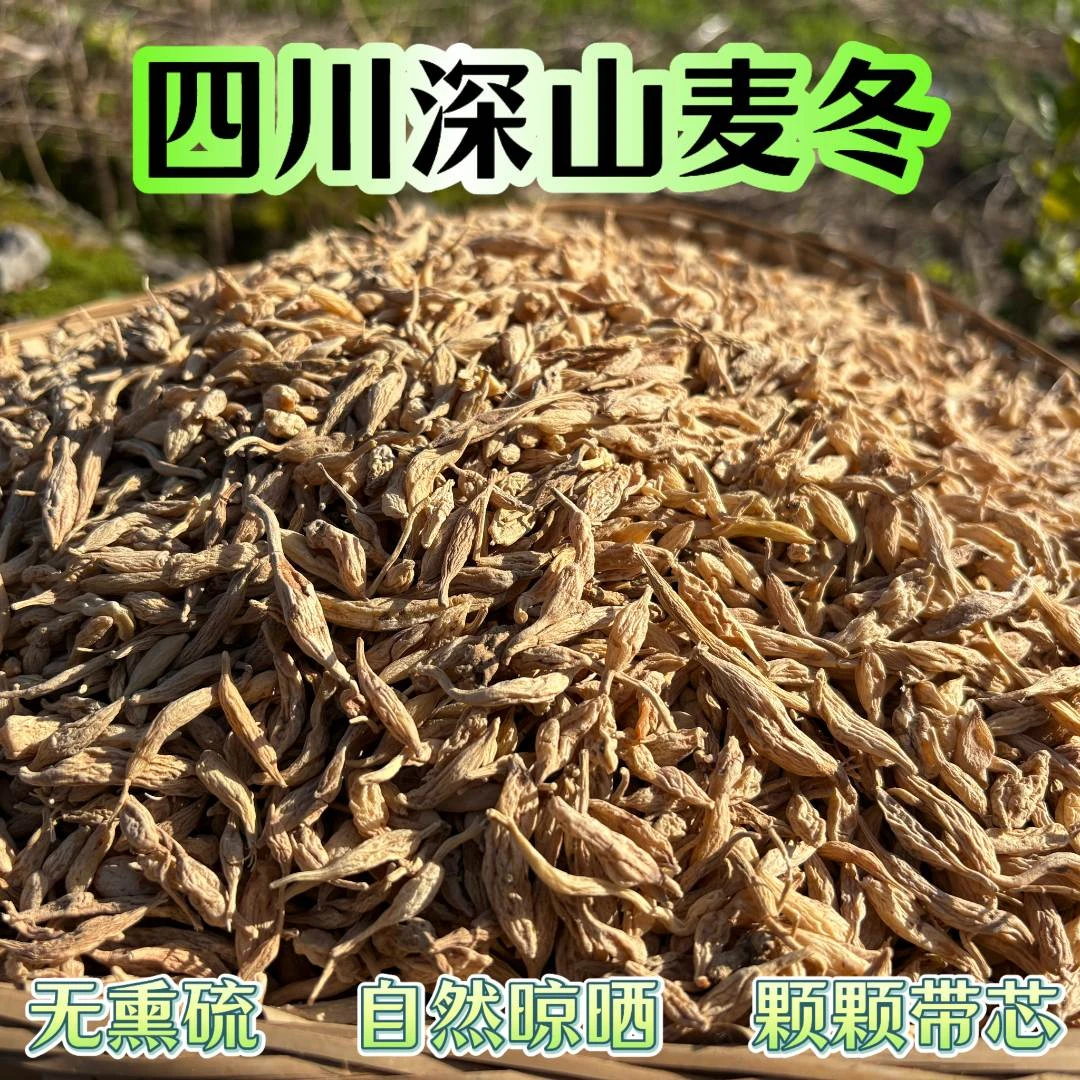 [麦冬]四川山货深山麦冬无熏硫可配黄芪泡水自然晾晒