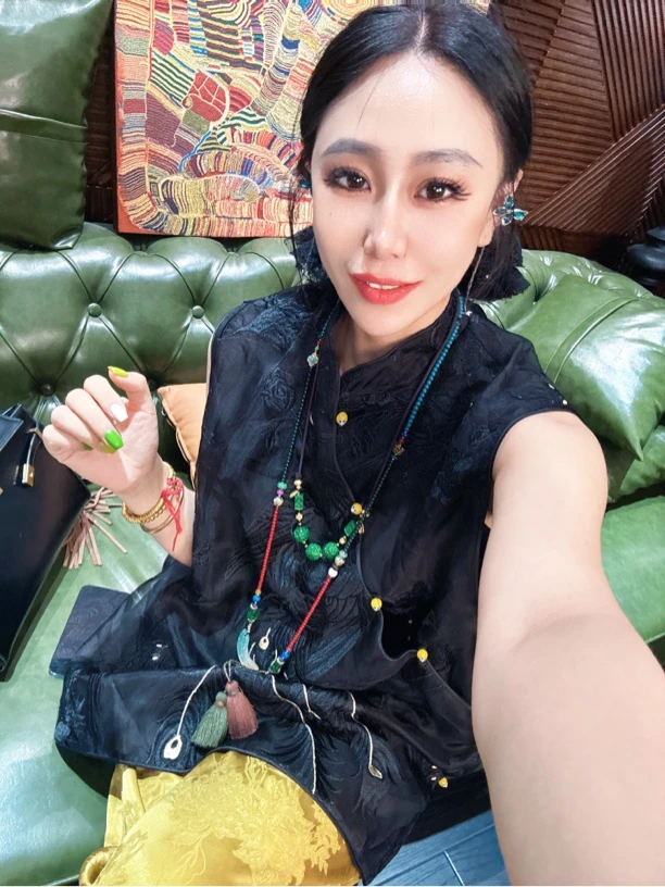 5327-2《凤凰花》重工国服提花新中式百搭宽松时尚马甲外衣