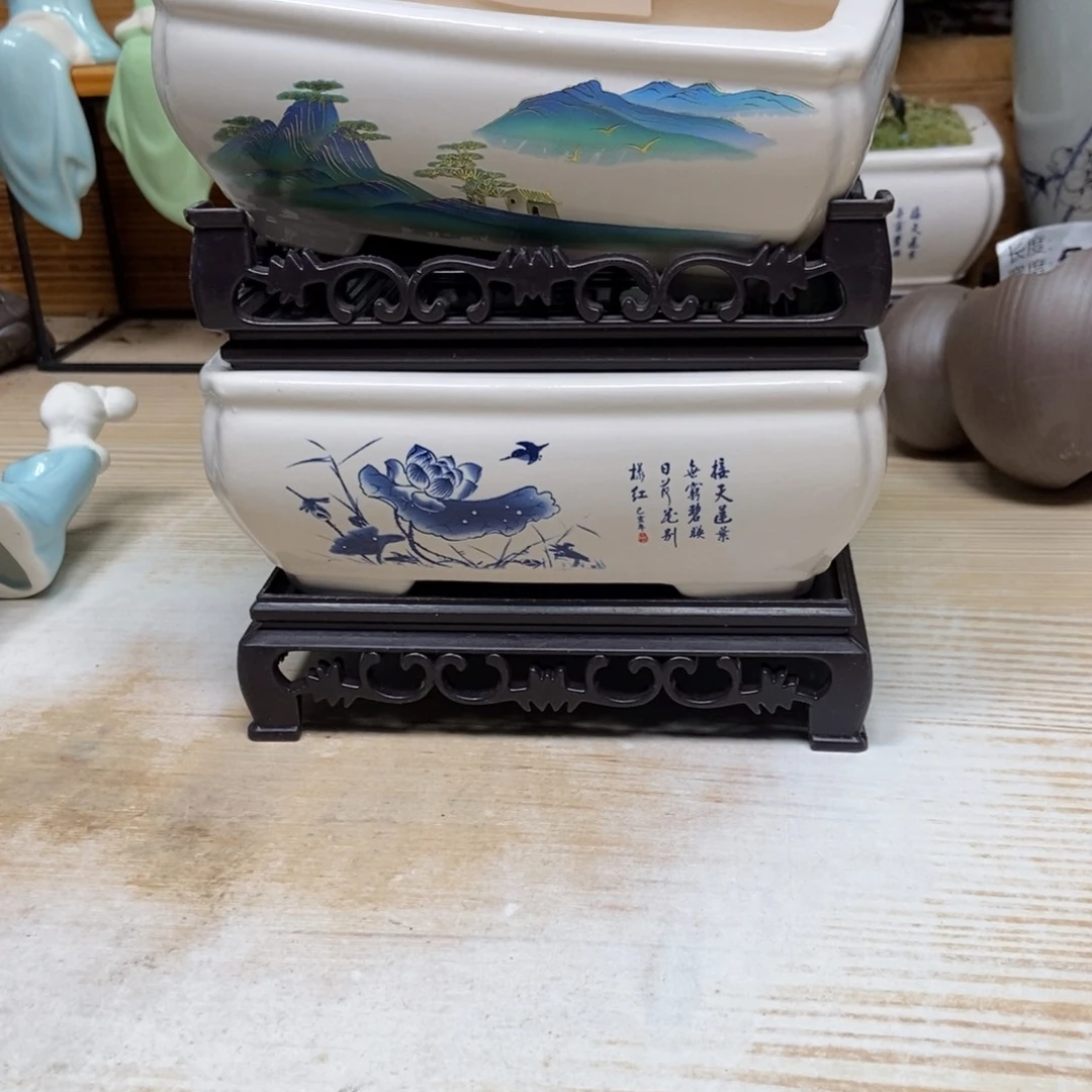 瓷片陶瓷花盆陶瓷艺术