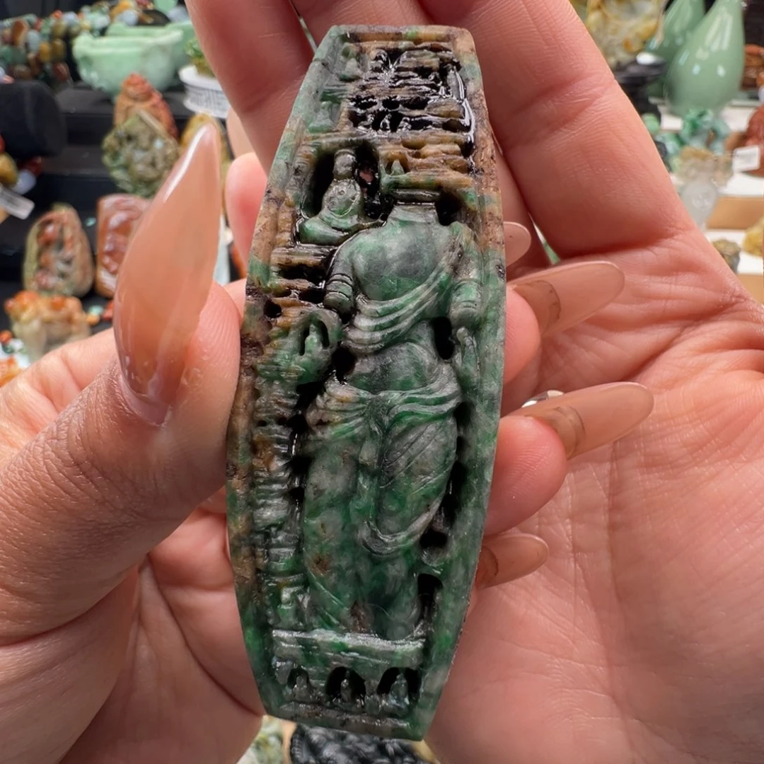未镶嵌挂件翡翠天然缅甸