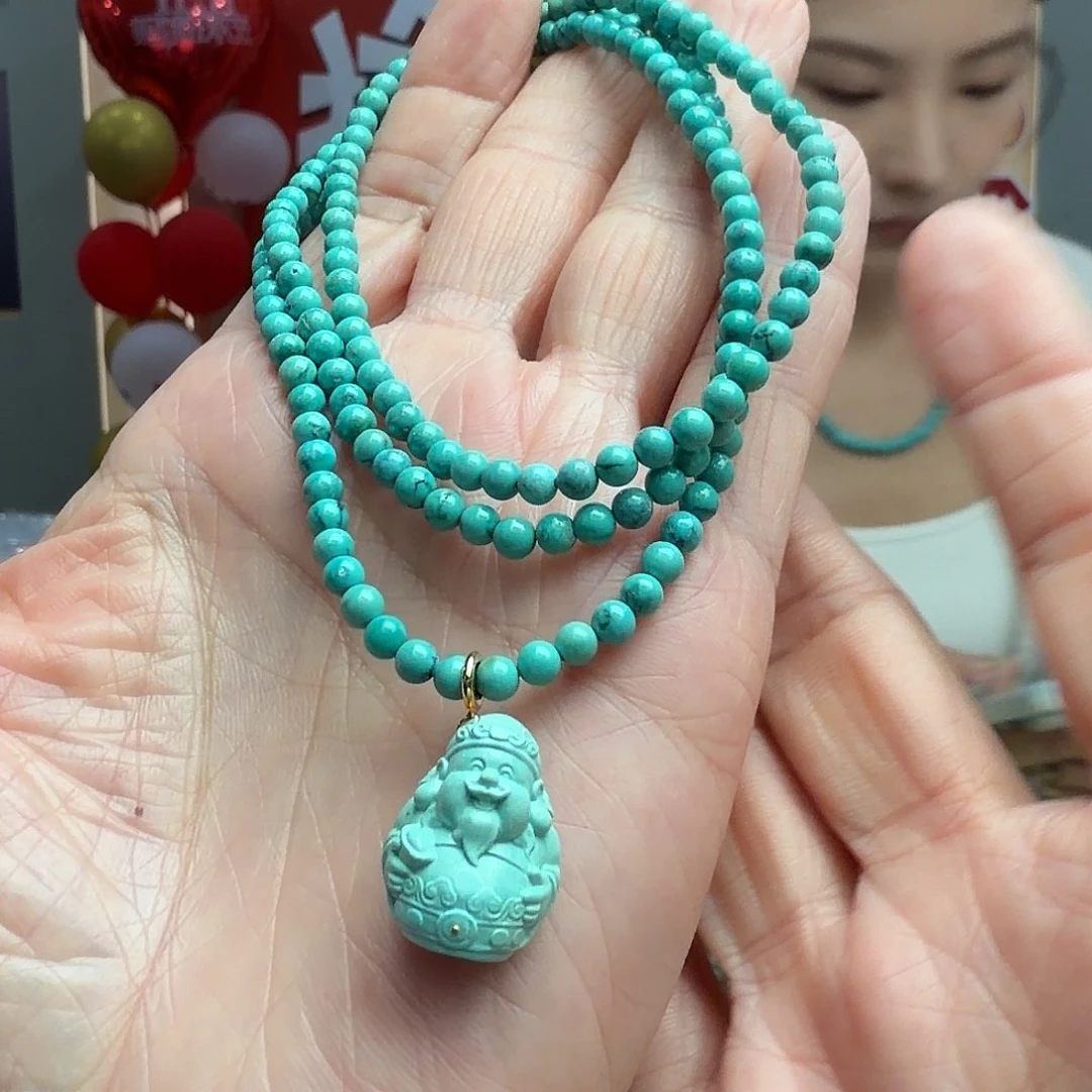 绿松石未镶嵌颈饰