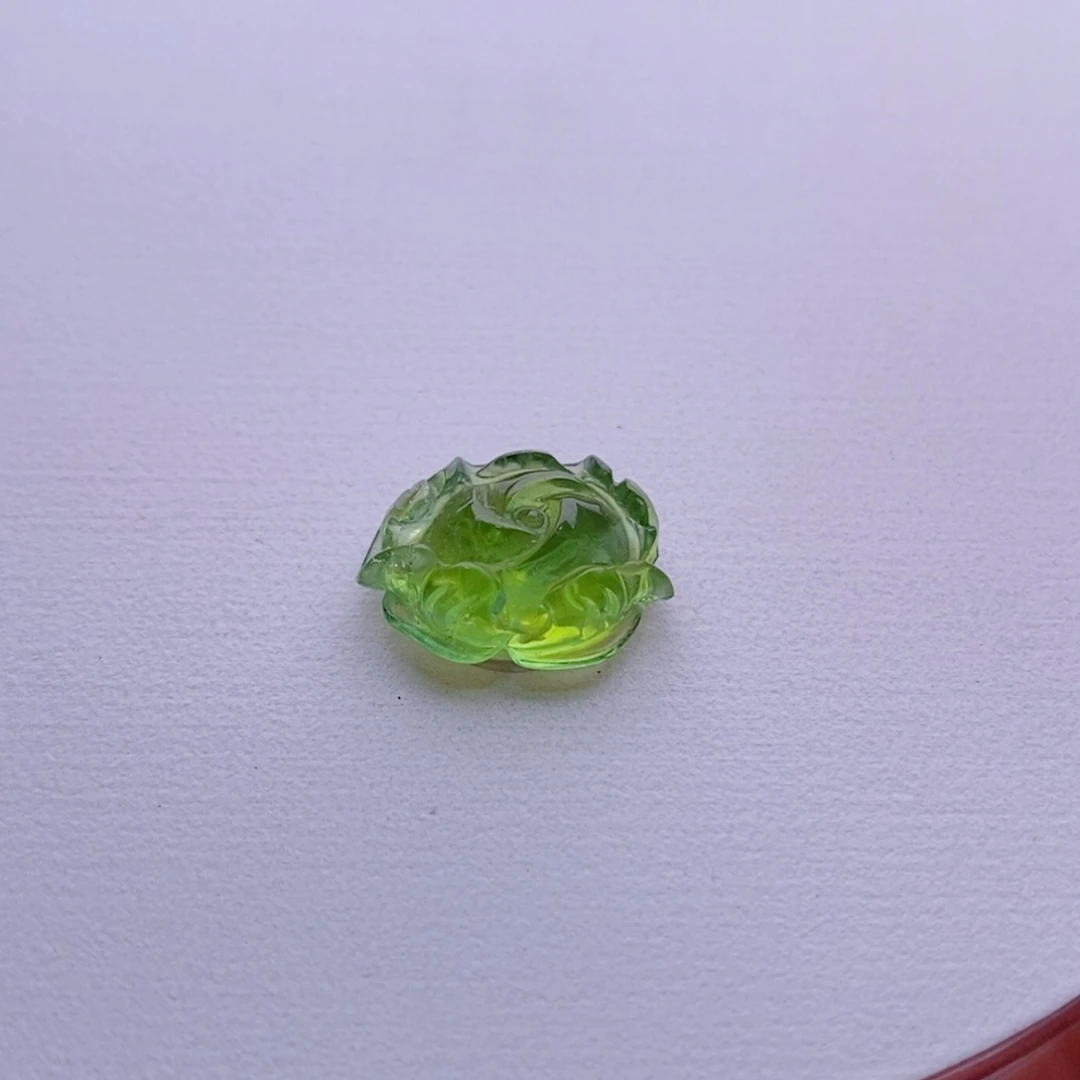 颈饰未镶嵌碧玺牡丹花吊坠yy