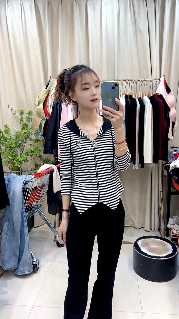 6252（条纹）帽子外套