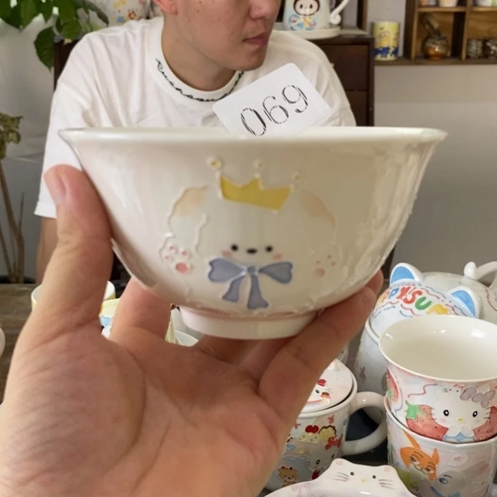 瓷片景德镇釉下彩手绘