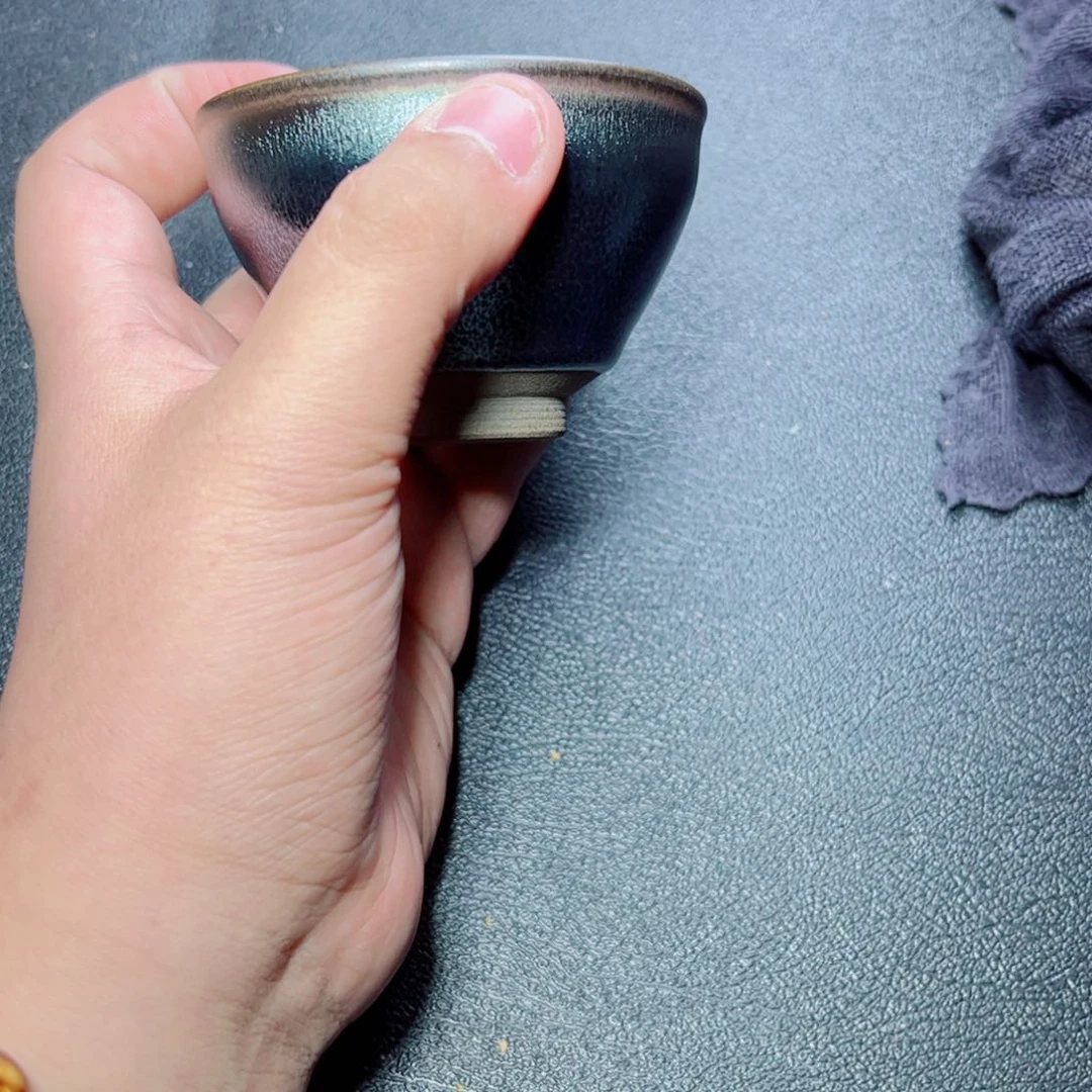 茶盏蓝麒麟建窑建盏主人杯